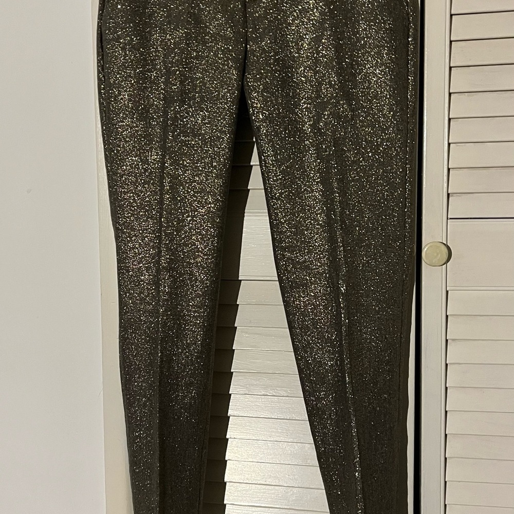 Shimmering Metallic Pants